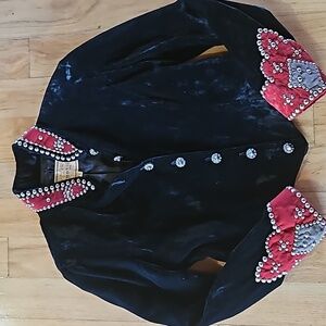 Double D Ranch Embellished Velvet Jacket